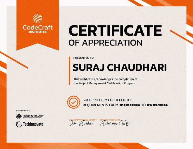 Project Management Certification Program