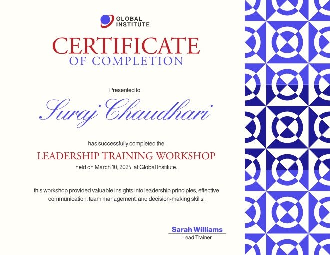 Leadership Training Workshop